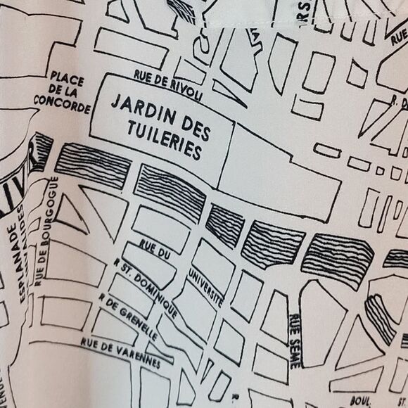 Karl Lagerfeld Paris Street Map Blouse - Picture 8 of 16